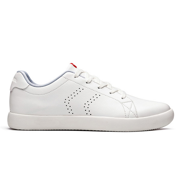 Silver White Leather Men's Shoes ONEMIX Women's College Style Sneakers - Click Image to Close