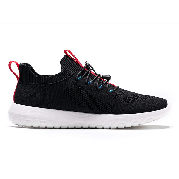 Black/Red Simple Women's Shoes ONEMIX Vulcanized Men's Sneakers - Click Image to Close