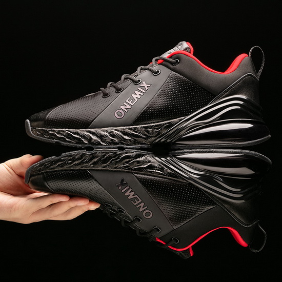 Black/Red Men's Sneakers ONEMIX Jupiter Women's Running Shoes - Click Image to Close