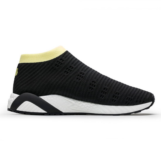 Black/Yellow Cool Women's Sneakers ONEMIX Men's Socks-like Shoes - Click Image to Close