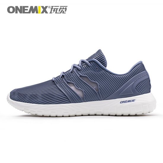 Gray April Outdoor Shoes ONEMIX Men's Mesh Vamp Sneakers - Click Image to Close