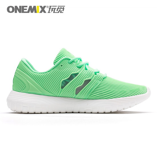 Green April Sneakers ONEMIX Mesh Vamp Women's Fresh Shoes - Click Image to Close