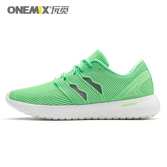 Green April Sneakers ONEMIX Mesh Vamp Women's Fresh Shoes - Click Image to Close