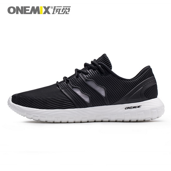 Black April Men's Shoes ONEMIX Women's Mesh Vamp Sneakers - Click Image to Close