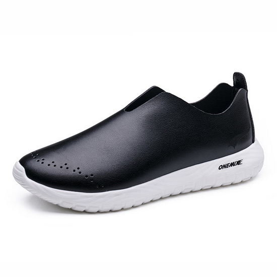 Black May Walking Shoes ONEMIX Loafer Men's Sneakers - Click Image to Close