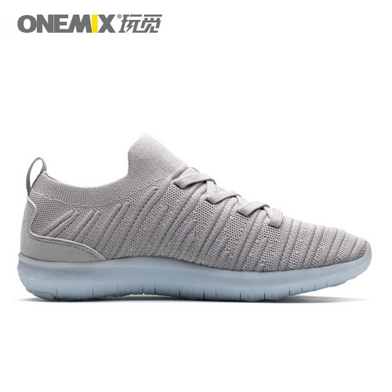 Gray June Anti-skid Shoes ONEMIX Men's Sneakers - Click Image to Close