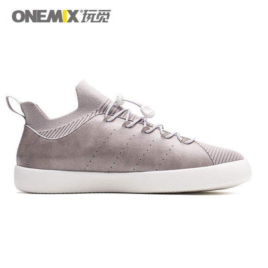 Gray Cetus Sneakers ONEMIX Student Men's Skateboarding Shoes - Click Image to Close