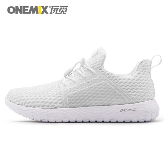 White Spring Sneakers ONEMIX Light Women's Breathable Shoes - Click Image to Close