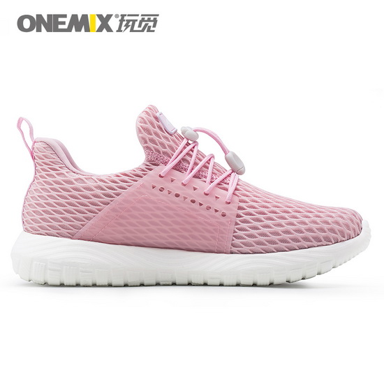 Pink Spring Sneakers ONEMIX Light Women's Sport Shoes - Click Image to Close