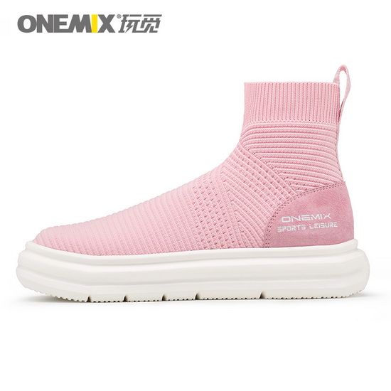 Pink November Shoes ONEMIX Breathable Women's Sneakers - Click Image to Close