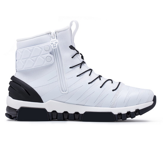 White/Black High Top Women's Sneakers ONEMIX October Men's Shoes - Click Image to Close