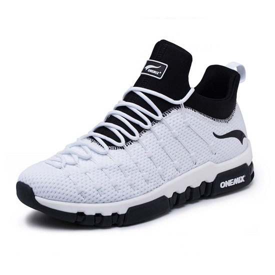 White/Black Raptors Men's Sneakers ONEMIX Easy Women's Shoes - Click Image to Close