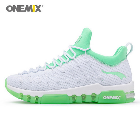 White/Green Raptors Shoes ONEMIX Comfortable Women's Sneakers