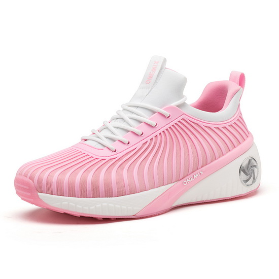 Pink/White Typhoon Women's Shoes ONEMIX Running Sneakers