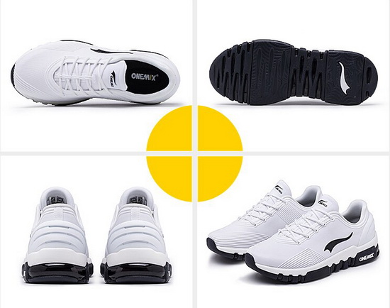 White/Black Pegasus Women's Sneakers ONEMIX Men's Multi-function Shoes