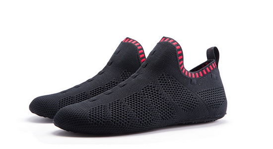 Black/Red Mesh ONEMIX Indoor Quick-Dry Slipper Socks