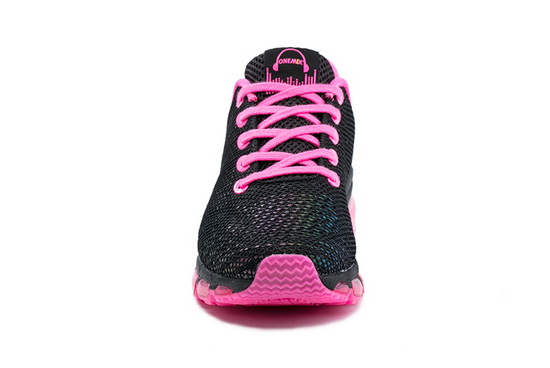 Black/Pink Music III Shoes ONEMIX Mesh Women's Sneakers - Click Image to Close