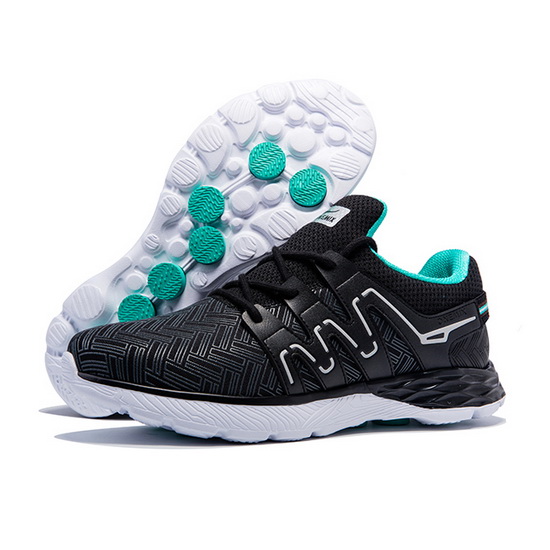 Black/Teal Panther II Shoes ONEMIX Men's Outdoor Sneakers - Click Image to Close