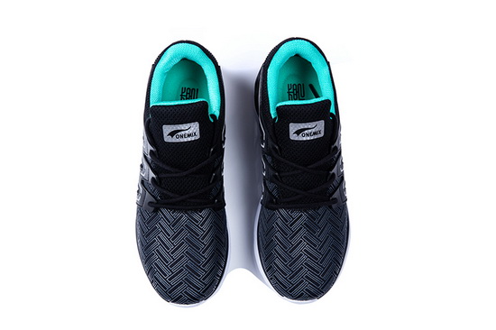 Black/Teal Panther II Shoes ONEMIX Men's Outdoor Sneakers