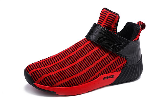 Red/Black Running Shoes ONEMIX Zebra Men's Sneakers - Click Image to Close