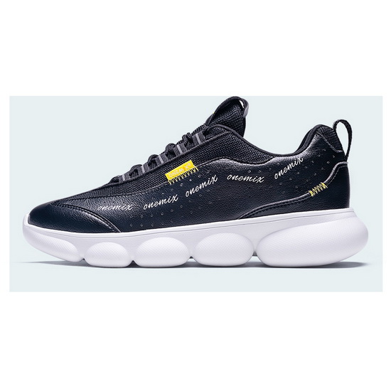 Black/Yellow Hellion Lightweight Shoes ONEMIX Men's Dad Sneakers