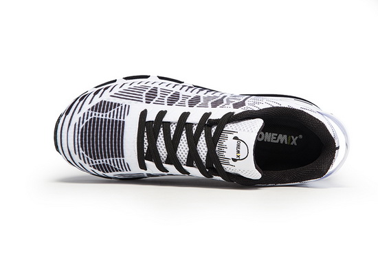 Black/White Rhythm II Women's Sneakers ONEMIX Men's Mesh Shoes - Click Image to Close