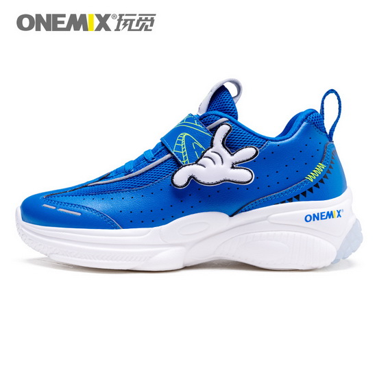 Blue Zodiac Mouse Shoes ONEMIX Outdoor Cute Kids Sneakers - Click Image to Close
