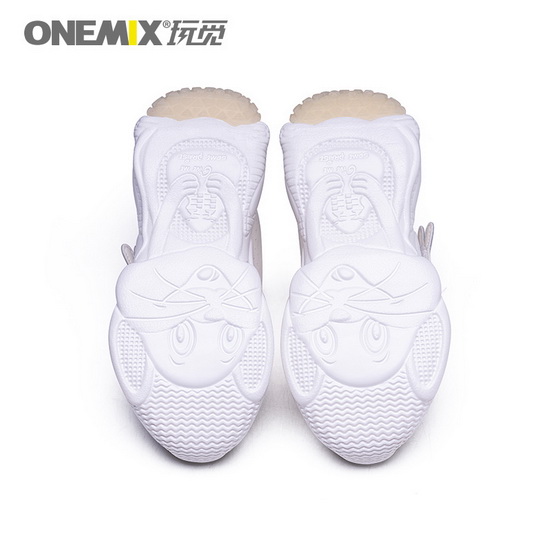 White Zodiac Mouse Shoes ONEMIX Running Kids Sneakers - Click Image to Close