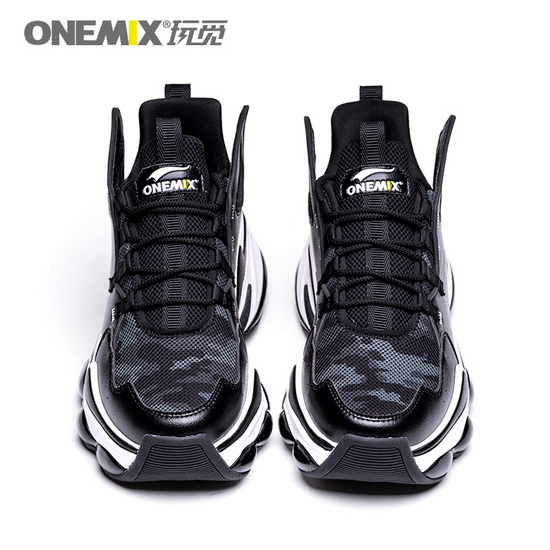 Black/White Dumbo Sneakers ONEMIX Fashion Men's Shoes - Click Image to Close