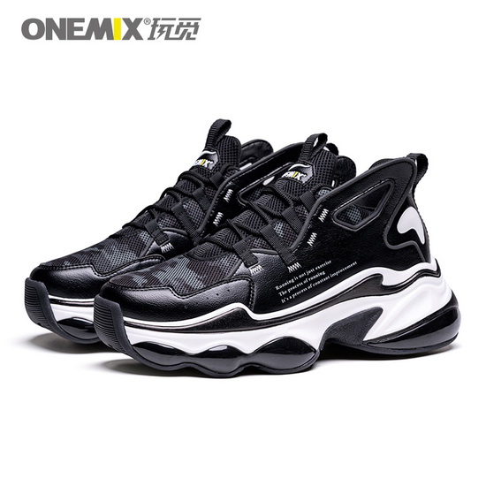 Black/White Dumbo Sneakers ONEMIX Fashion Men's Shoes