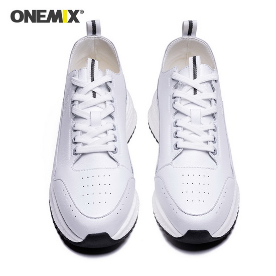 White Wonder Sneakers ONEMIX Outdoor Men's Leather Shoes