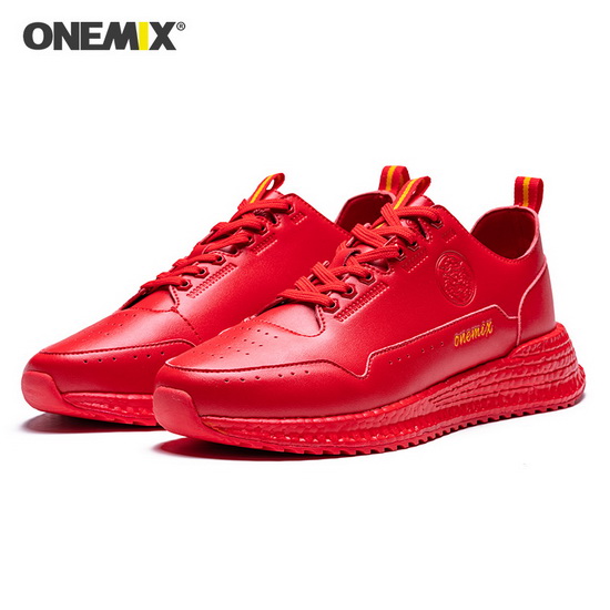 Red Wonder Shoes ONEMIX Lifestyle Men's Leather Sneakers
