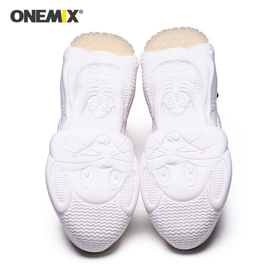 Ivory White Travel Women's Shoes ONEMIX Outdoor Men's Dad Sneakers - Click Image to Close