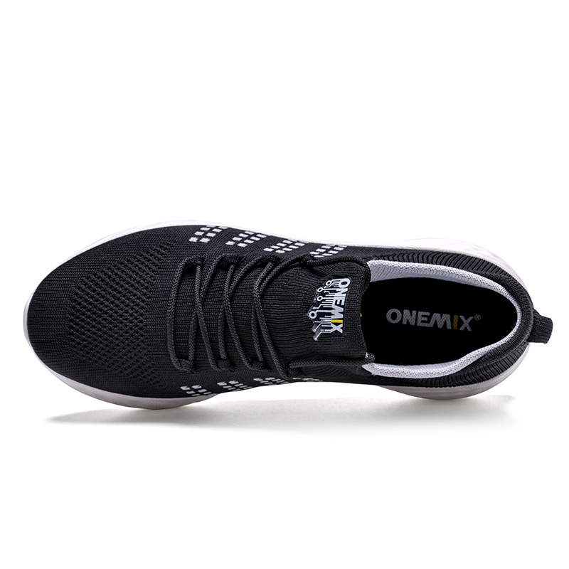Black/Gray Harrier Men's Sneakers ONEMIX Women's Walking Shoes