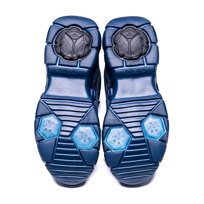 Dark Blue Tornado Outdoor Shoes ONEMIX Men's Lightweight Boots - Click Image to Close