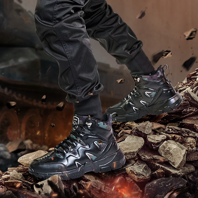 Black Tornado Climbing Boots ONEMIX Men's Waterproof Shoes - Click Image to Close