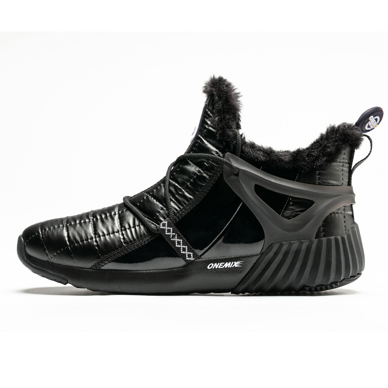 Black Hotwind Women's Shoes ONEMIX Men's Warm Boots - Click Image to Close