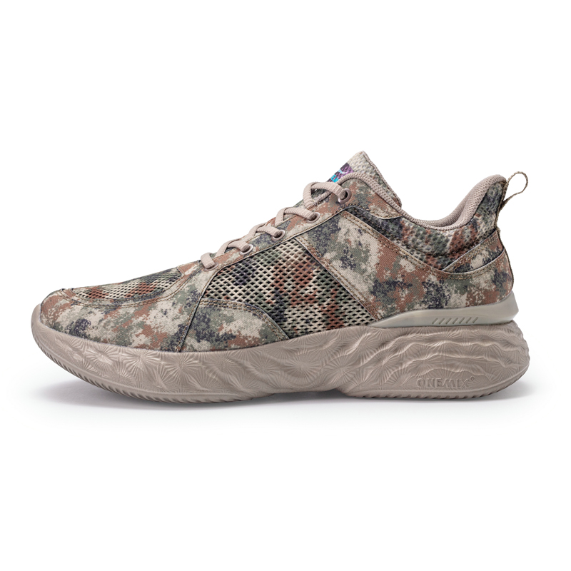 Woods Camo Women's Sneakers ONEMIX Men's Breathable Shoes - Click Image to Close