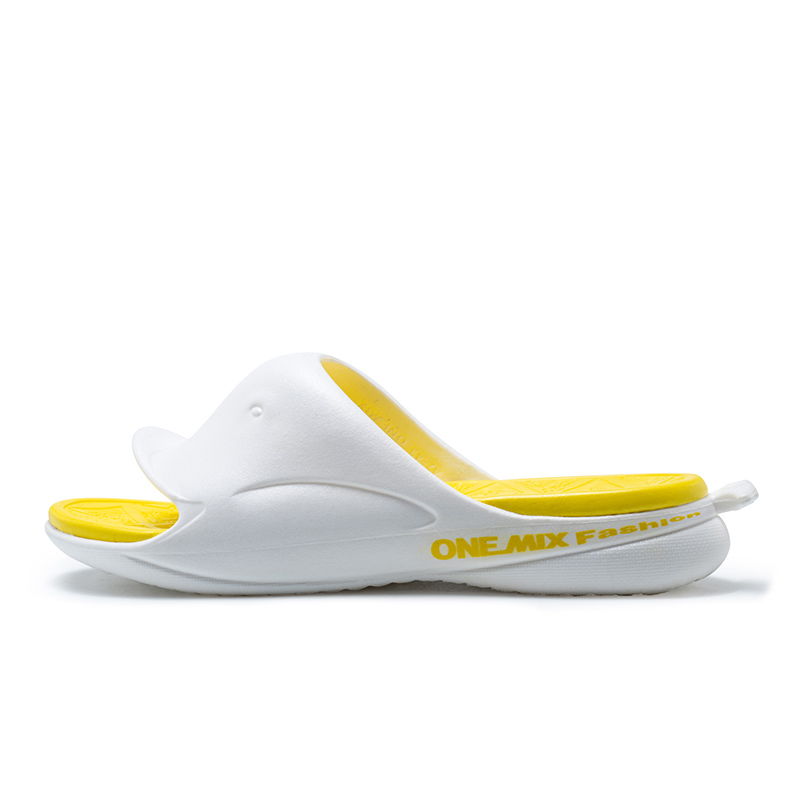 Yellow/White Women's Shoes ONEMIX Men's Quick Drying Slippers