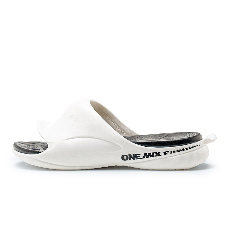 Black/White Slippers ONEMIX Men's Quick Drying Shoes