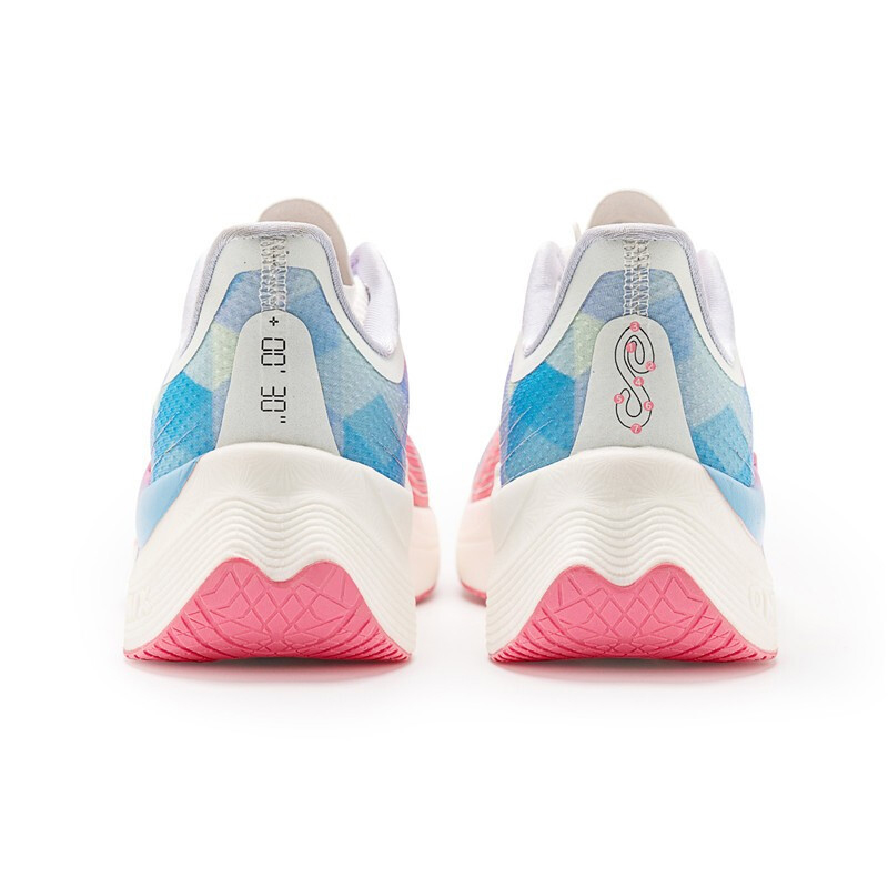 Pink/Blue Lightning Breathable ONEMIX Running Shoes for Women