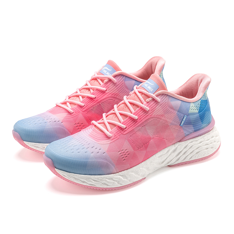 Pink/Blue Flanker ONEMIX Walking Outdoor Shoes for Women