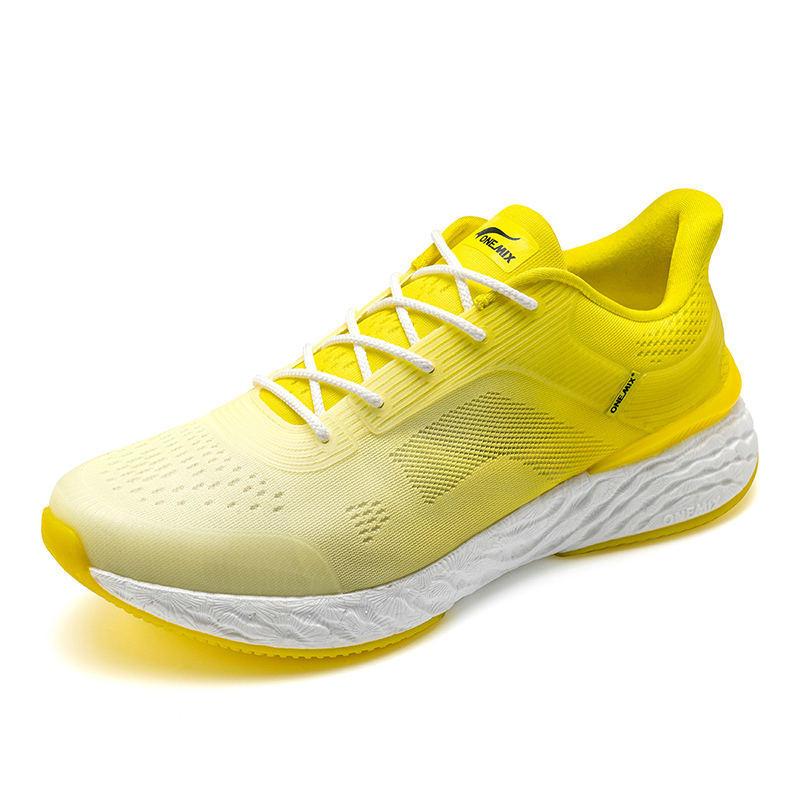 Yellow/White Flanker ONEMIX Workout Shoes for Men Women - Click Image to Close