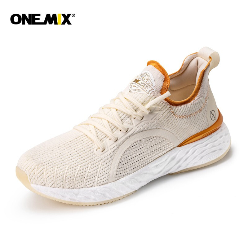 White Hurricane Mesh Gyms ONEMIX Running Shoes for Women Men