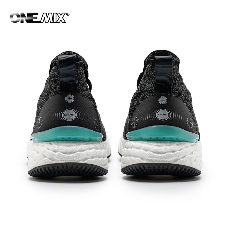 Black Hurricane Lightweight Fashion ONEMIX Walking Shoes for Men