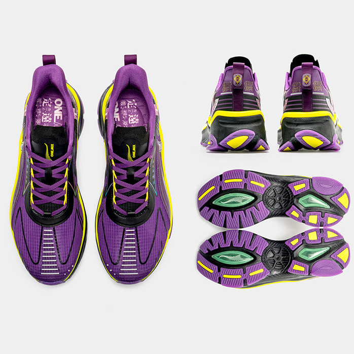 Purple/Black Iron Armor ONEMIX Tennis Sneakers for Men Women - Click Image to Close