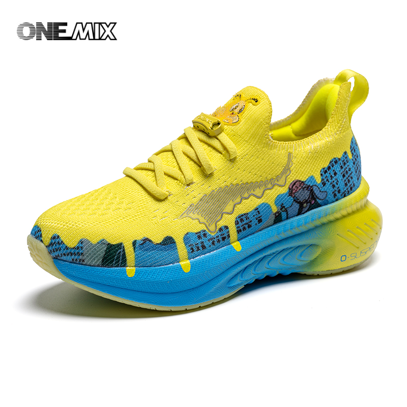 Yellow RX-78-2 Kids Shoes ONEMIX Jogging Sneakers for Boys Girls