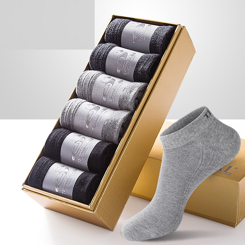 6 Pack Men's Ankle Socks with Cushion Sport Athletic Running Socks