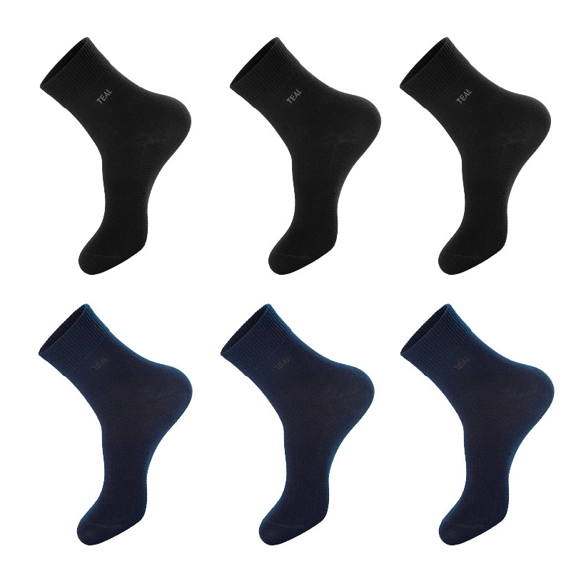 Athletic Cotton Moisture Ventilation Mens Ankle Socks 6 Pairs - Click Image to Close