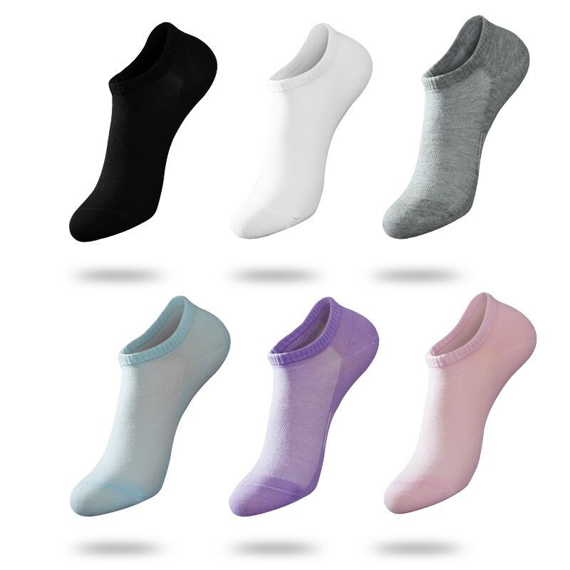 Cute Colorful Summer Women's Novelty No Show Socks 6 Pack